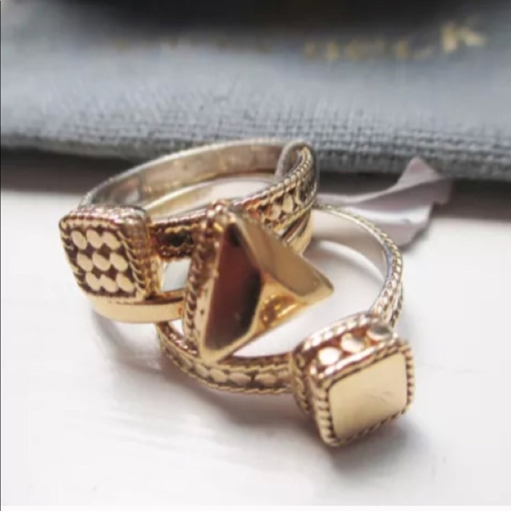 Anna Beck triple stack rings